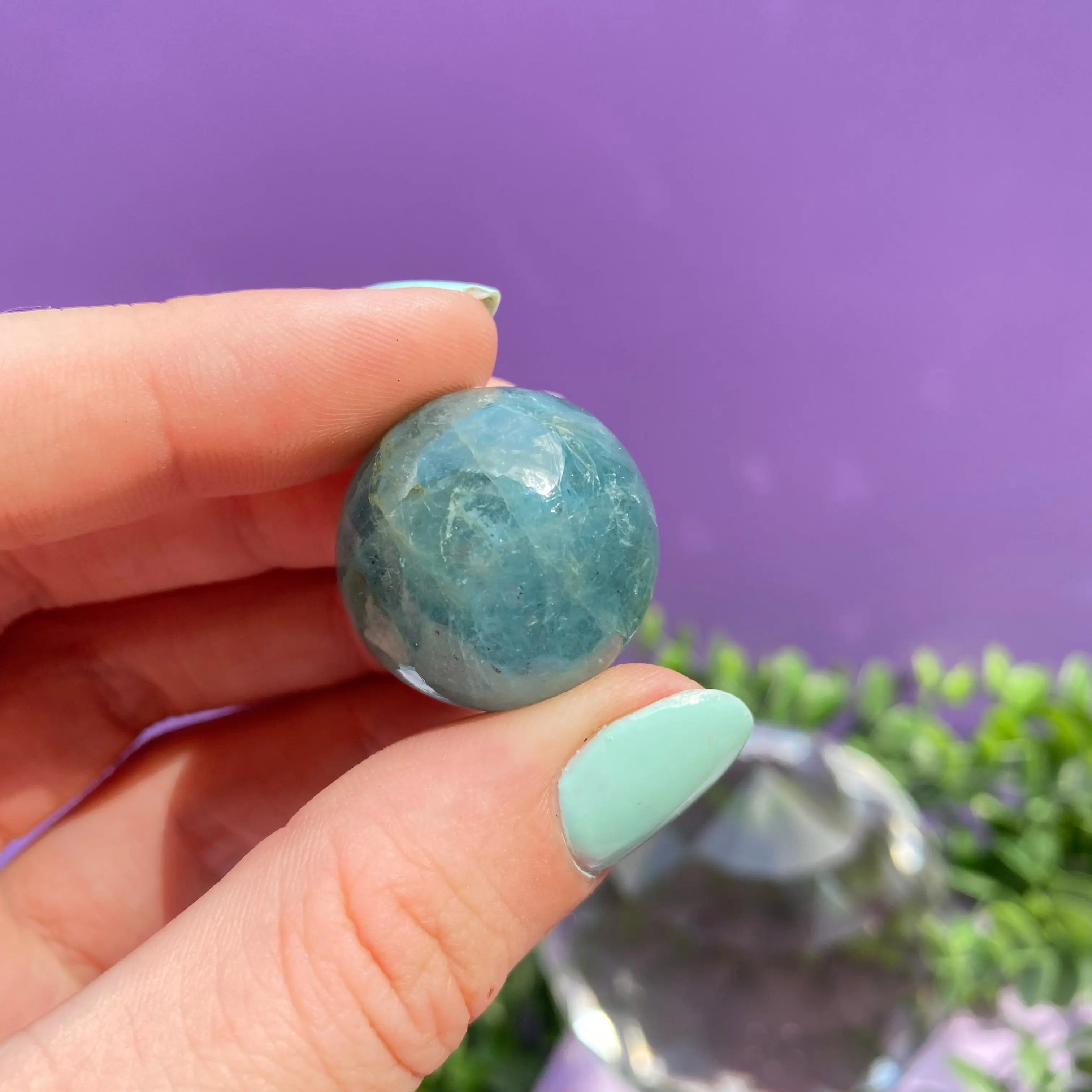 Aquamarine Sphere Arabella Crystals