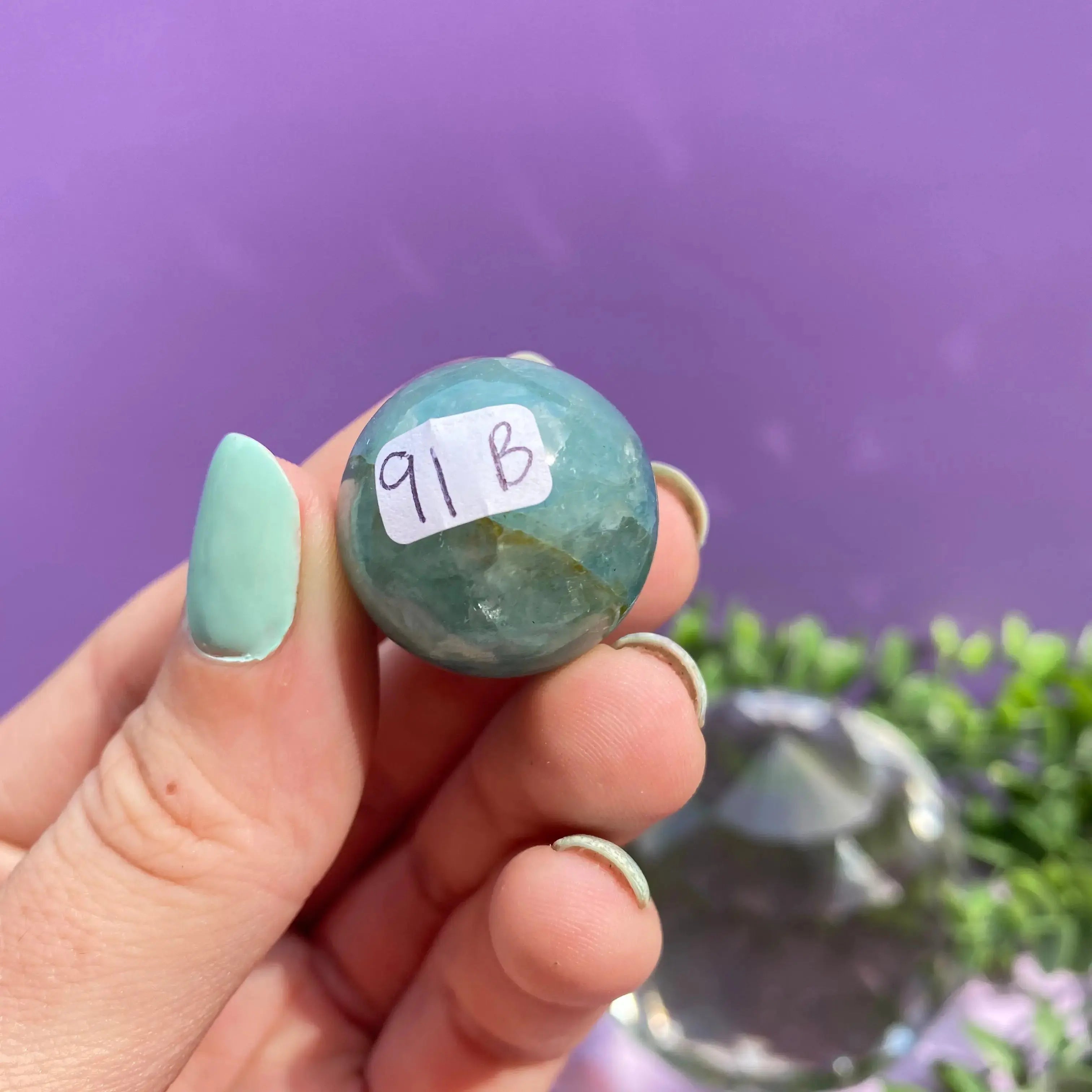 Aquamarine Sphere Arabella Crystals