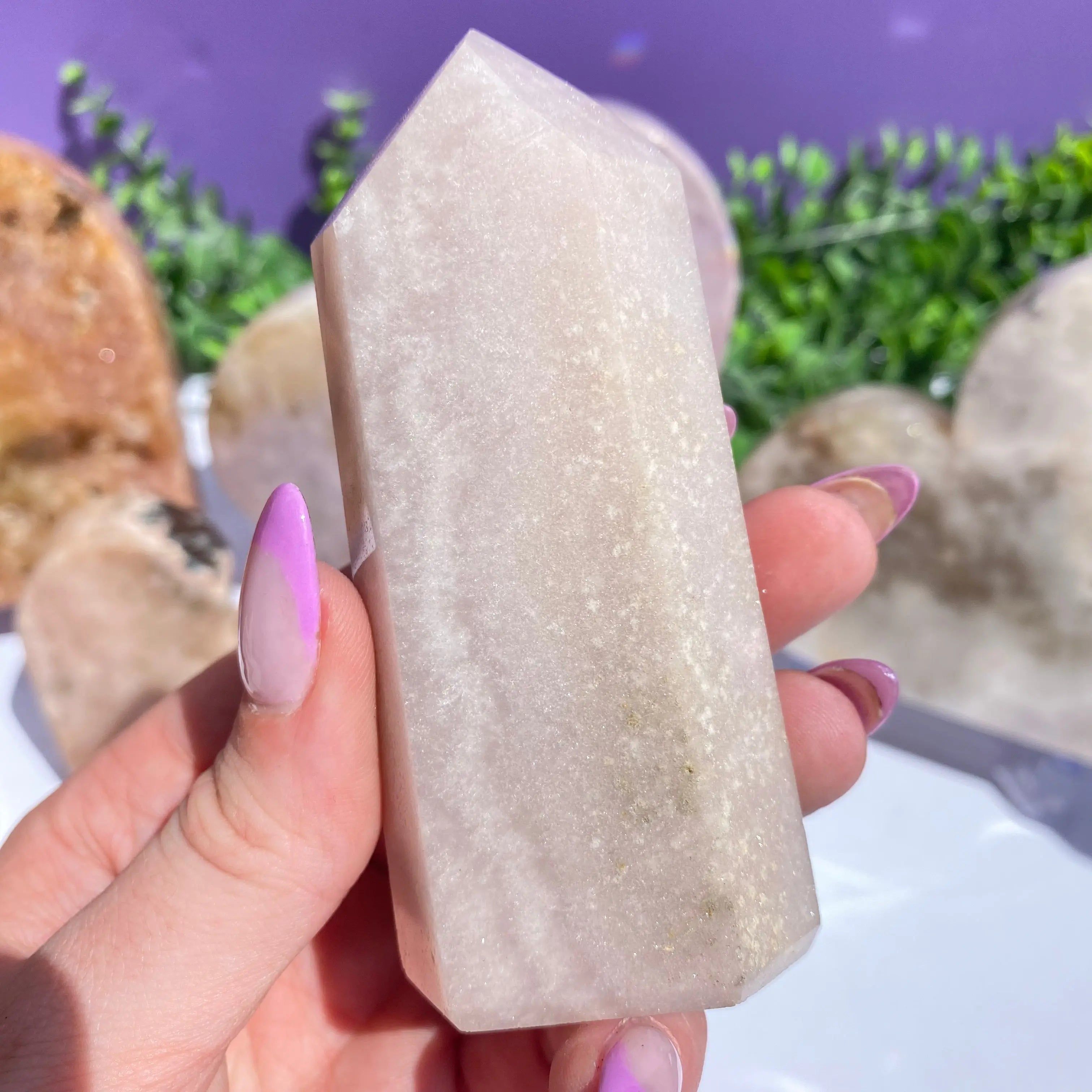 Pink Amethyst Point Arabella Crystals