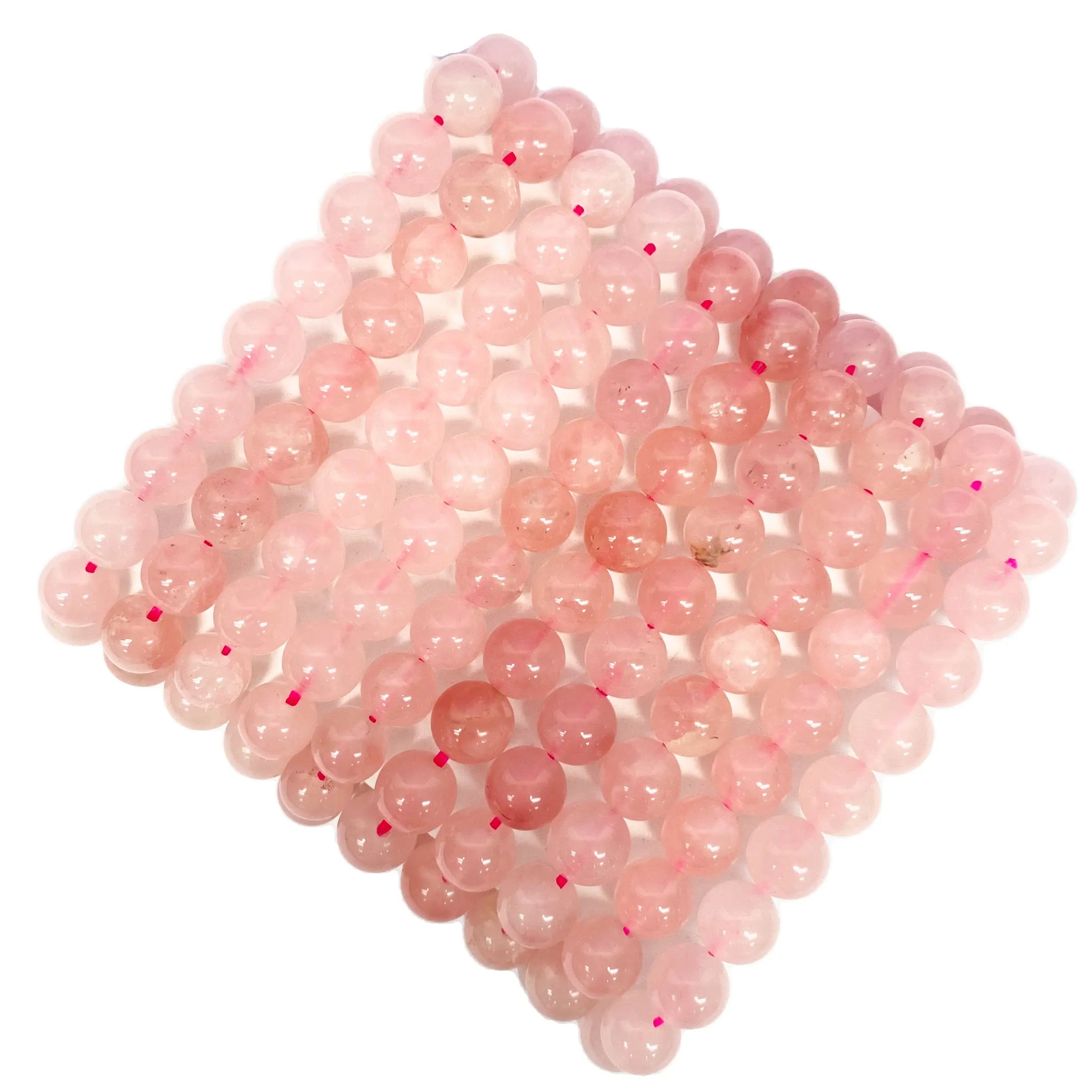Rose Quartz Beaded Gemstone Bracelet Arabella Crystals