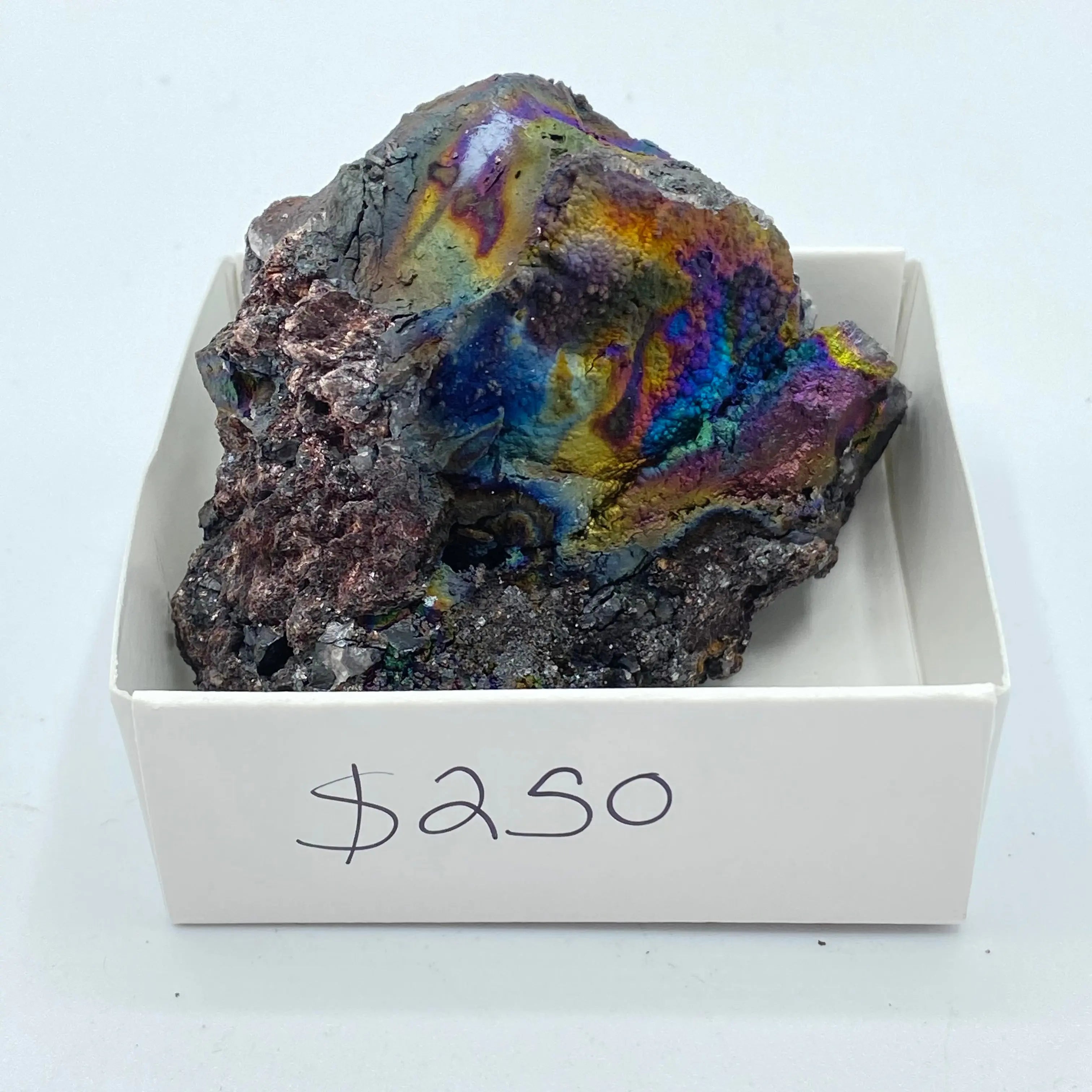 Iridescent Hematite on Turgite Arabella Crystals