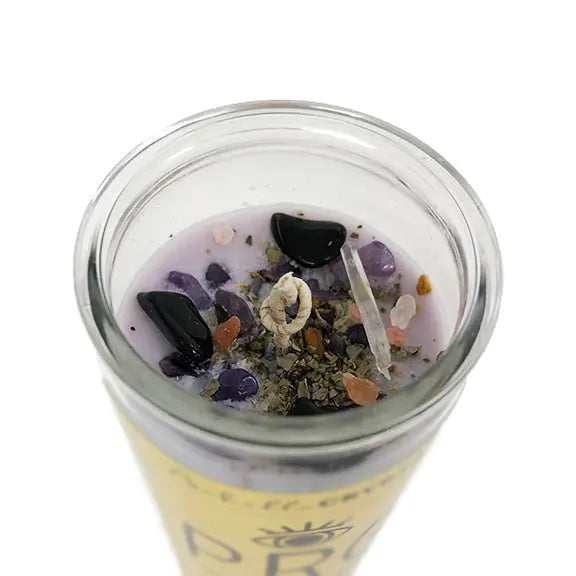 Protector Ritual Prayer Candle Notes of: Lavender, Sage & Cedar