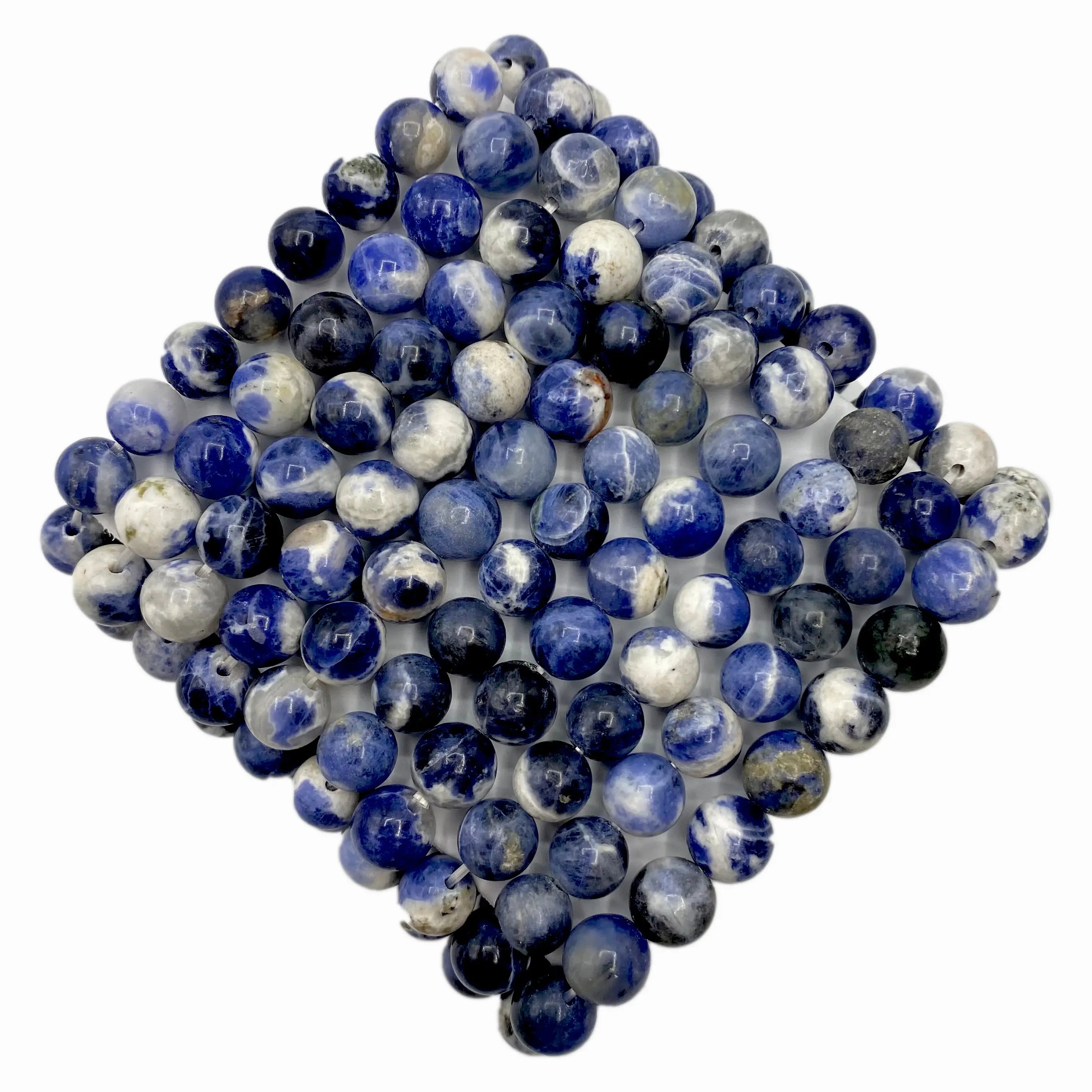 Sodalite Beaded Gemstone Bracelet Arabella Crystals
