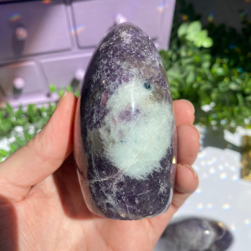 Lepidolite x Smoky Quartz (Unicorn Stone) Free Form