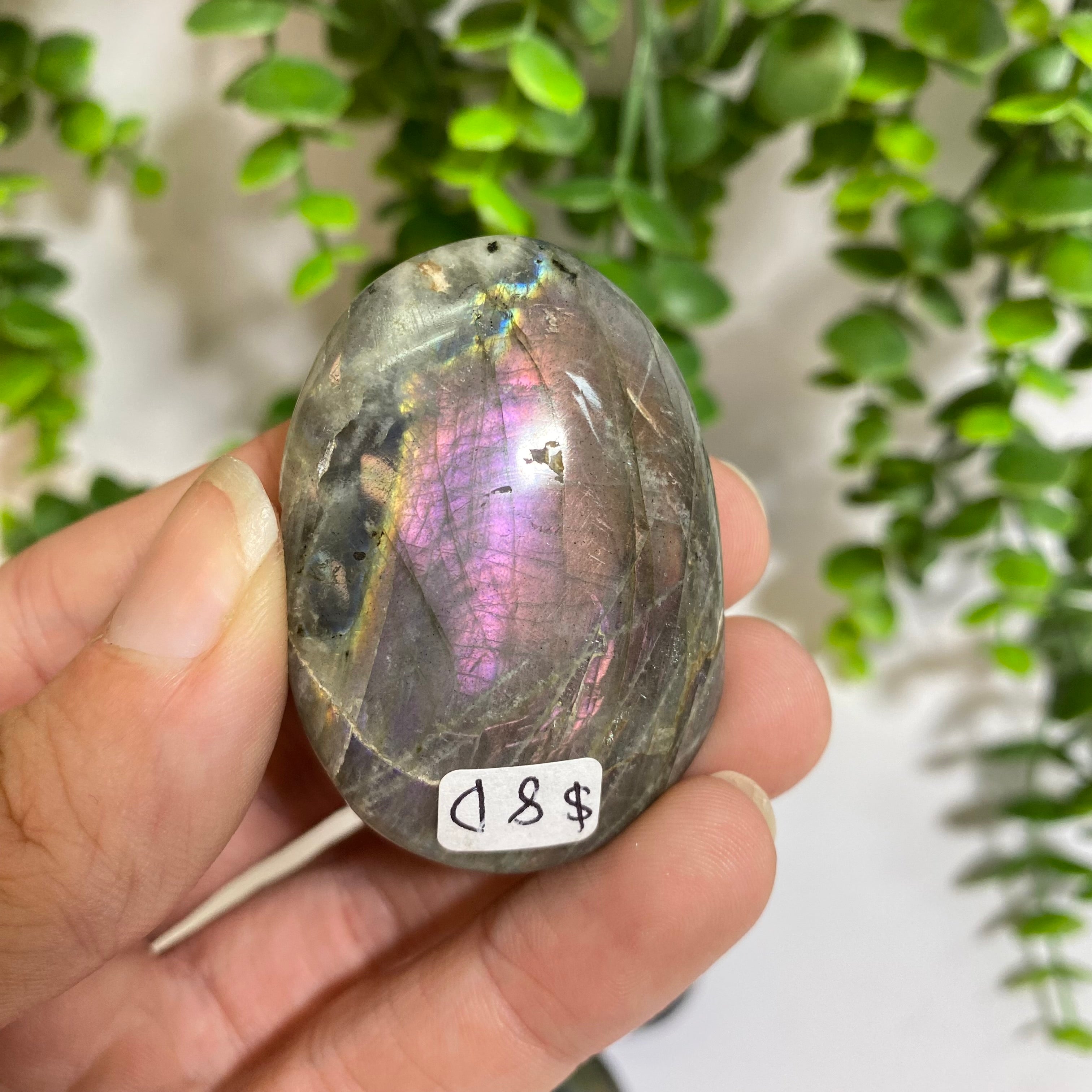 Purple Labradorite Palm Stone