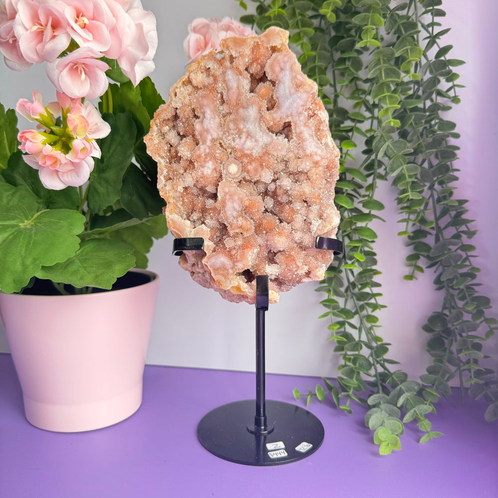 Flower Agate x Amethyst Stand