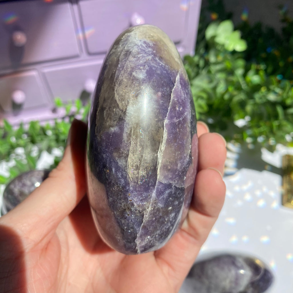 Lepidolite x Smoky Quartz (Unicorn Stone) Free Form