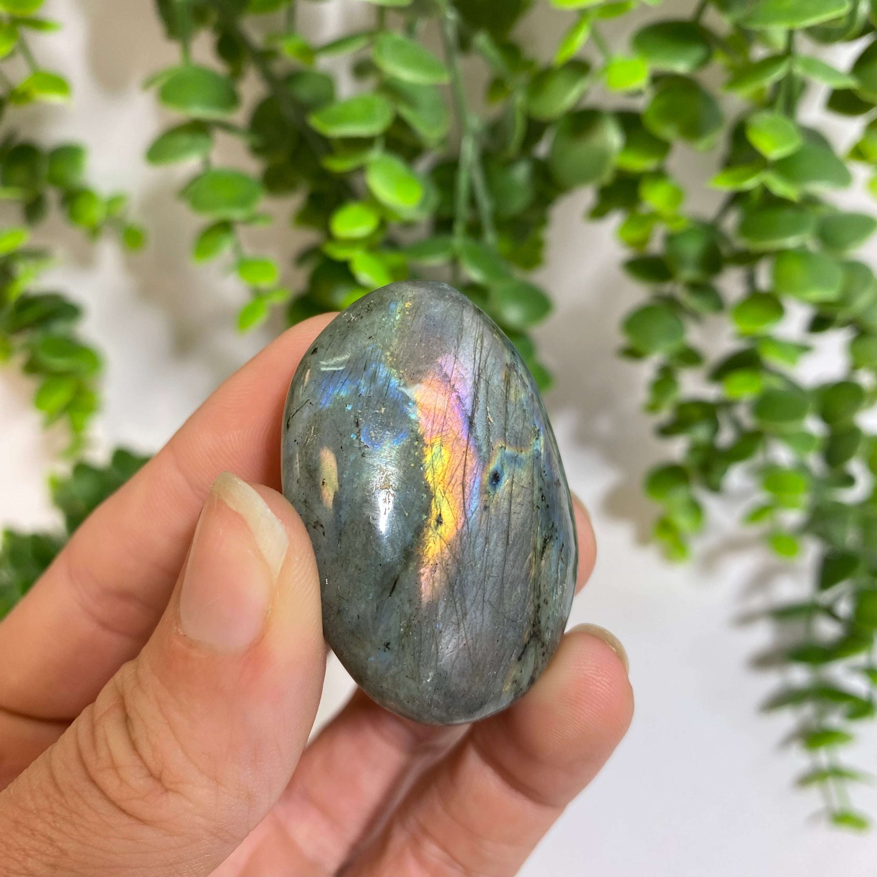 Purple Labradorite Palm Stone