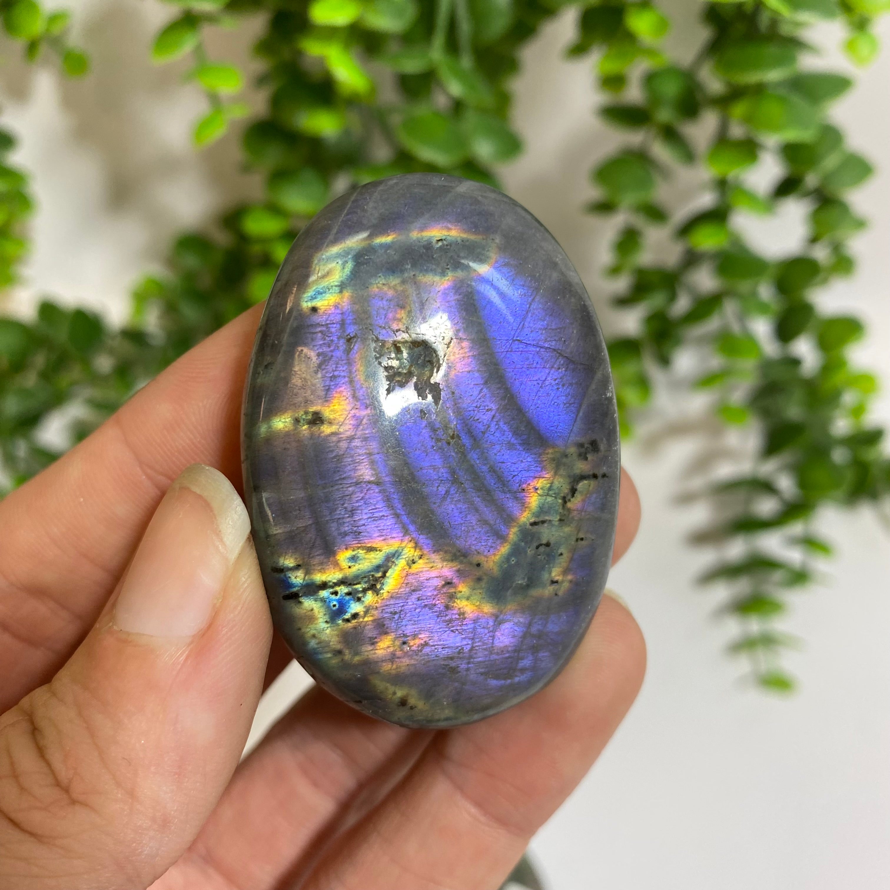 Purple Labradorite Palm Stone