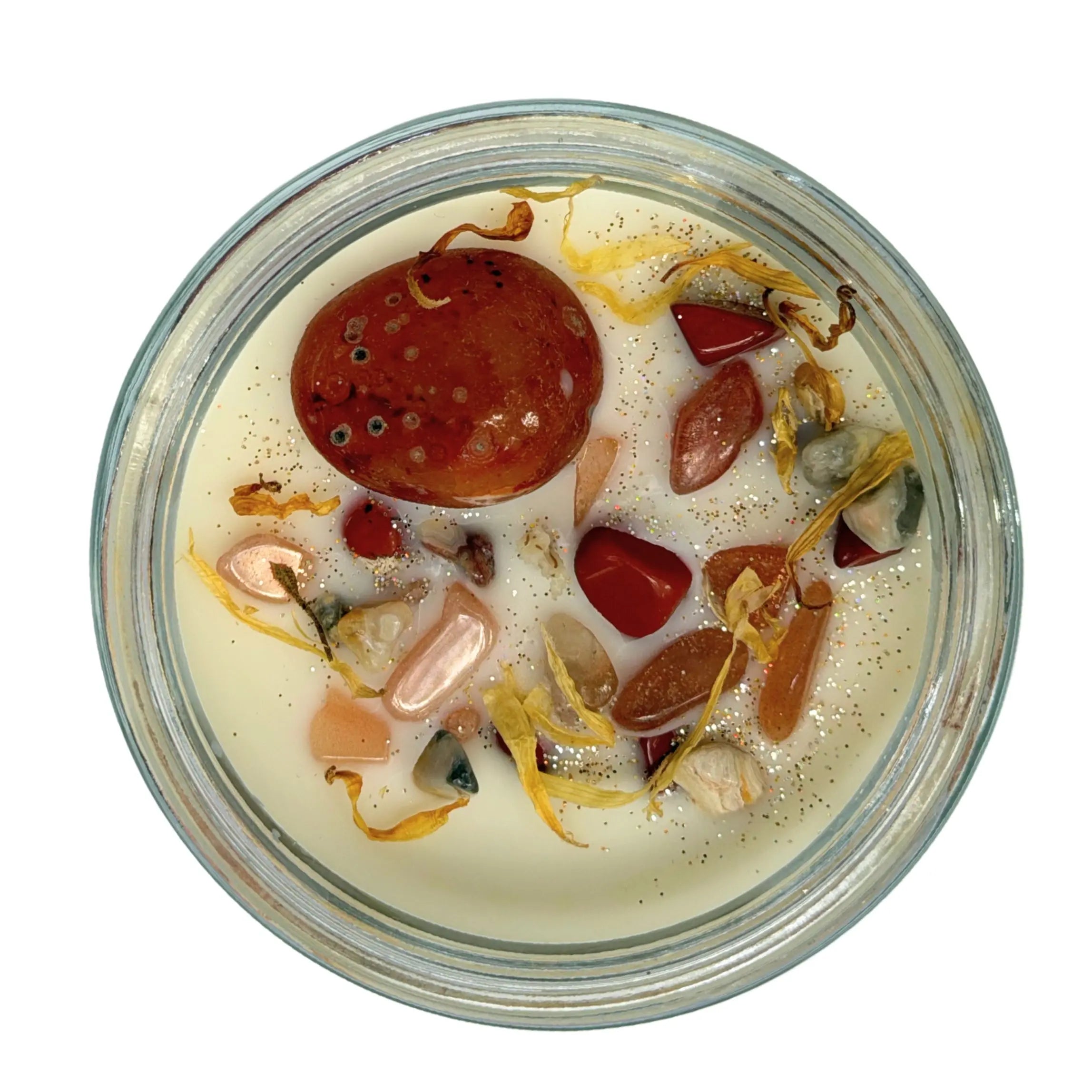 Astral Pumpkin Crystal Infused Soy Candle Notes of: Pumpkin, Caramel and Vanilla