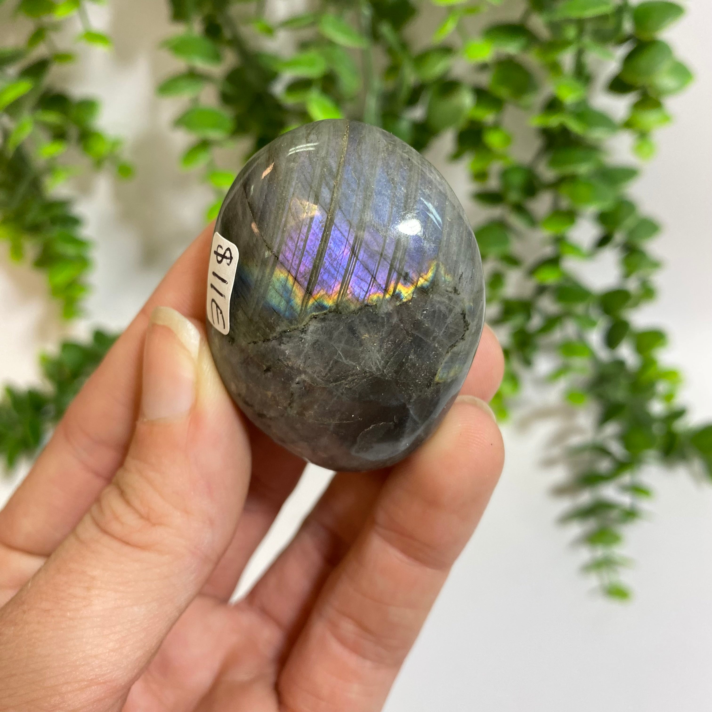 Purple Labradorite Palm Stone