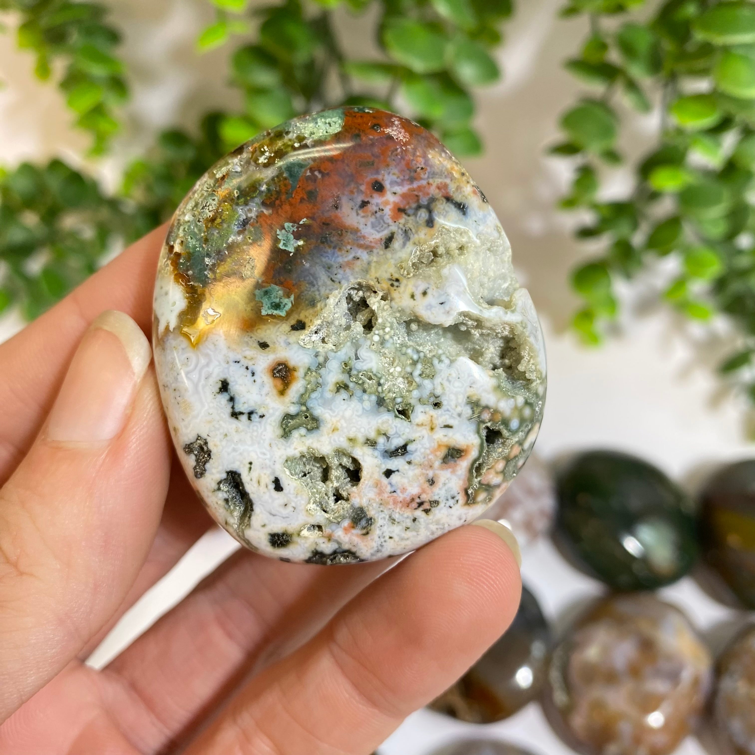 Ocean Jasper Palm Stone