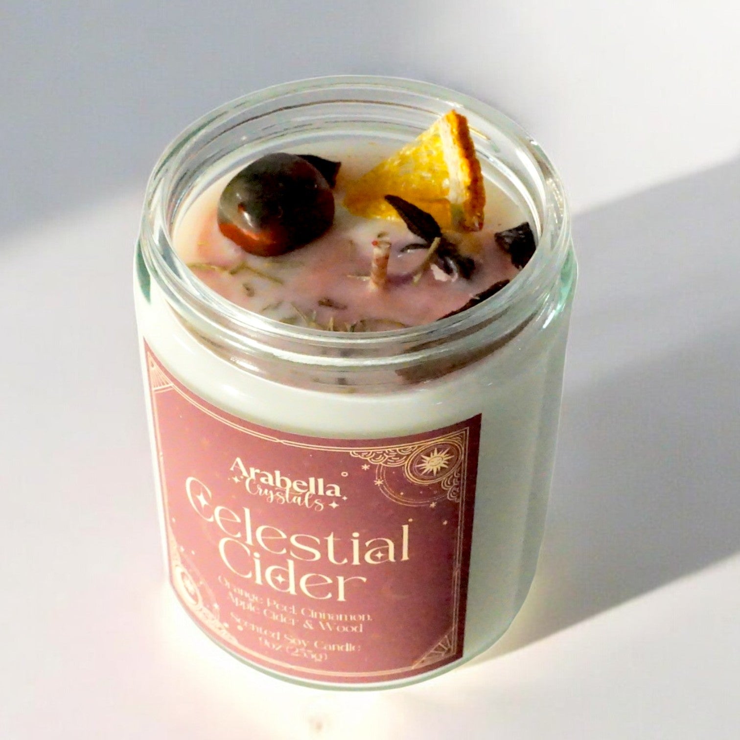 Celestial Cider Holiday Candle | Orange Peel, Cinnamon, Apple Cider, Wood