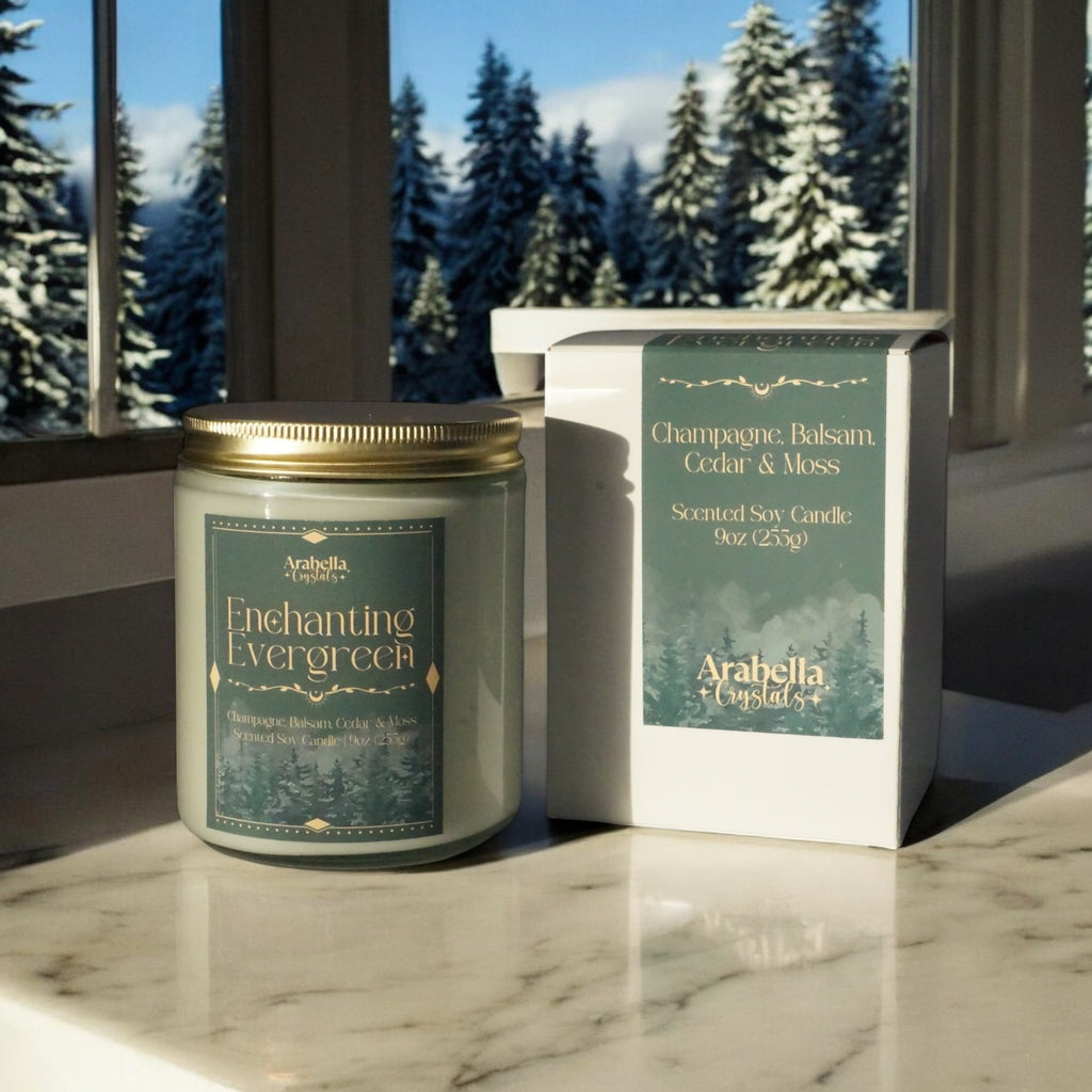 Enchanting Evergreen Holiday Candle | Champagne, Balsam, Cedar, Moss