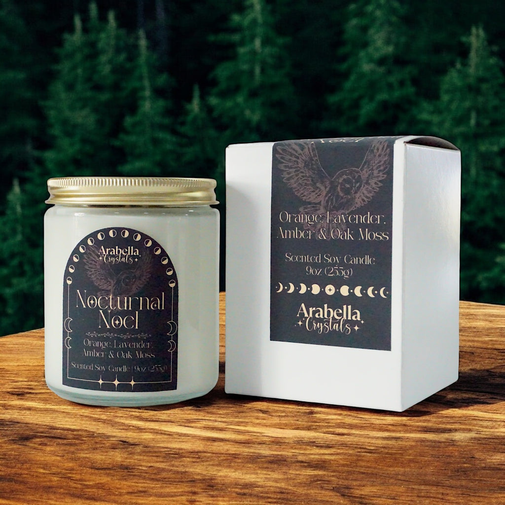 Nocturnal Noel Holiday Candle | Orange, Lavender, Amber, Oakmoss