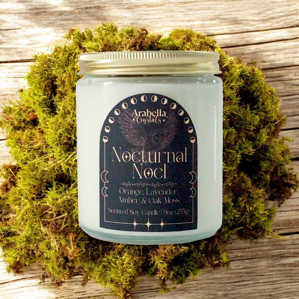 Nocturnal Noel Holiday Candle | Orange, Lavender, Amber, Oakmoss