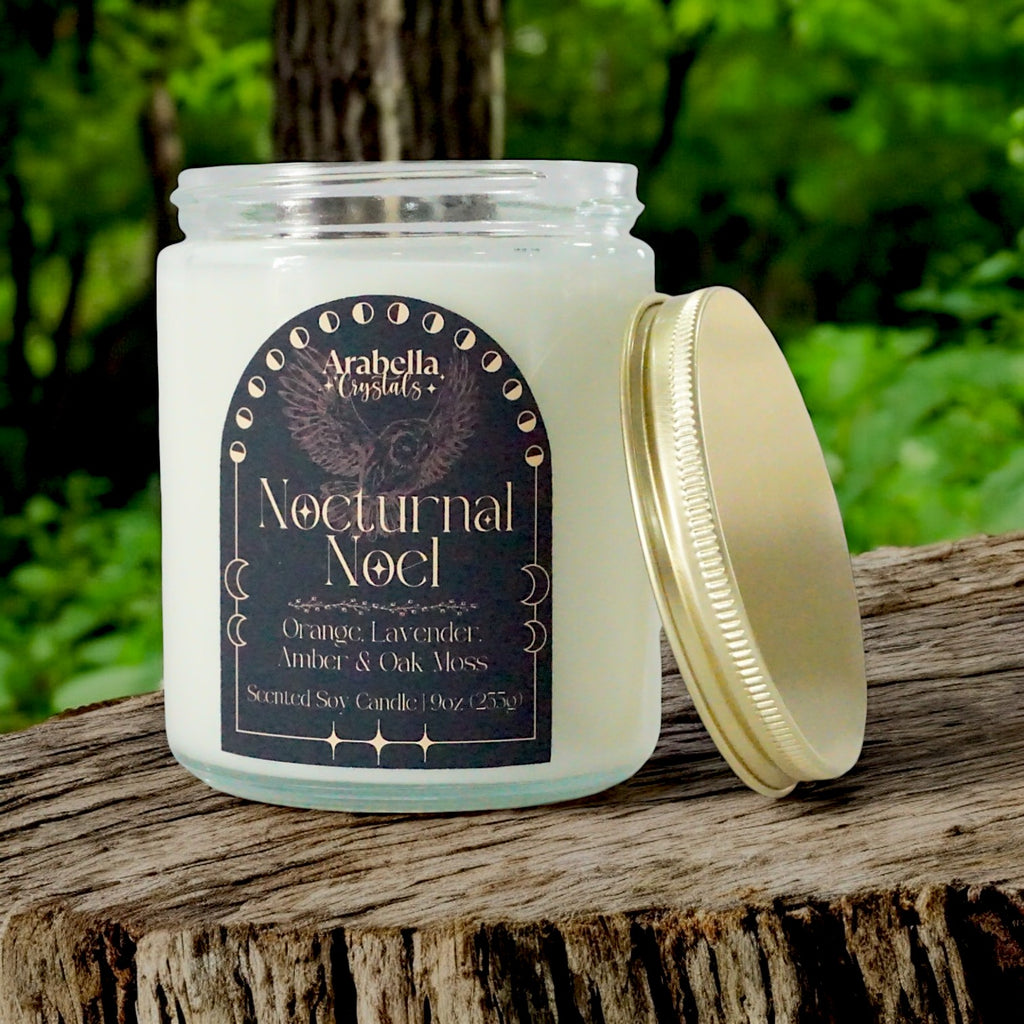 Nocturnal Noel Holiday Candle | Orange, Lavender, Amber, Oakmoss