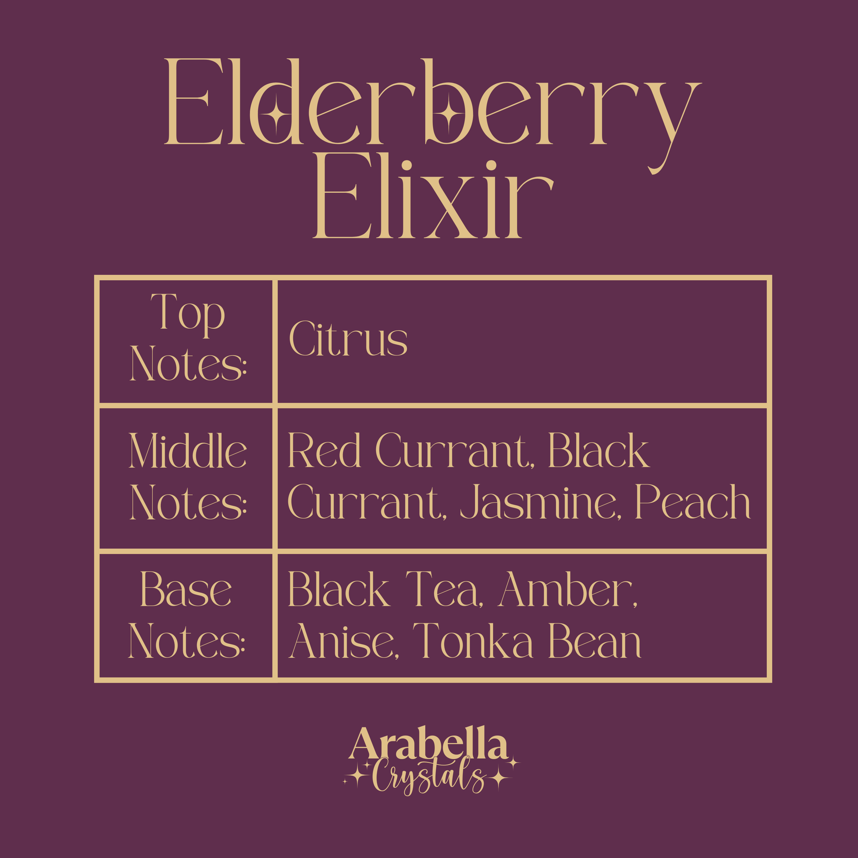 Elderberry Elixir Holiday Candle | Citrus, Black Currant, Jasmine, Amber