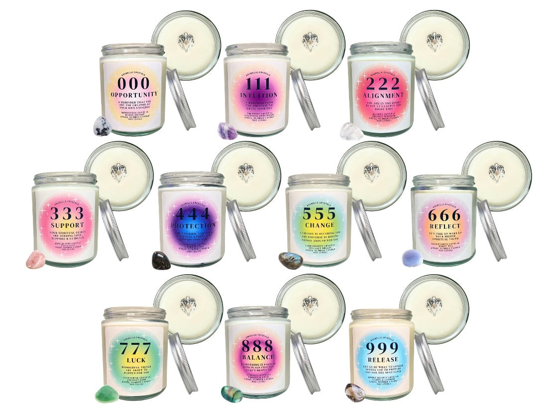 Full Angel Number Candle Set