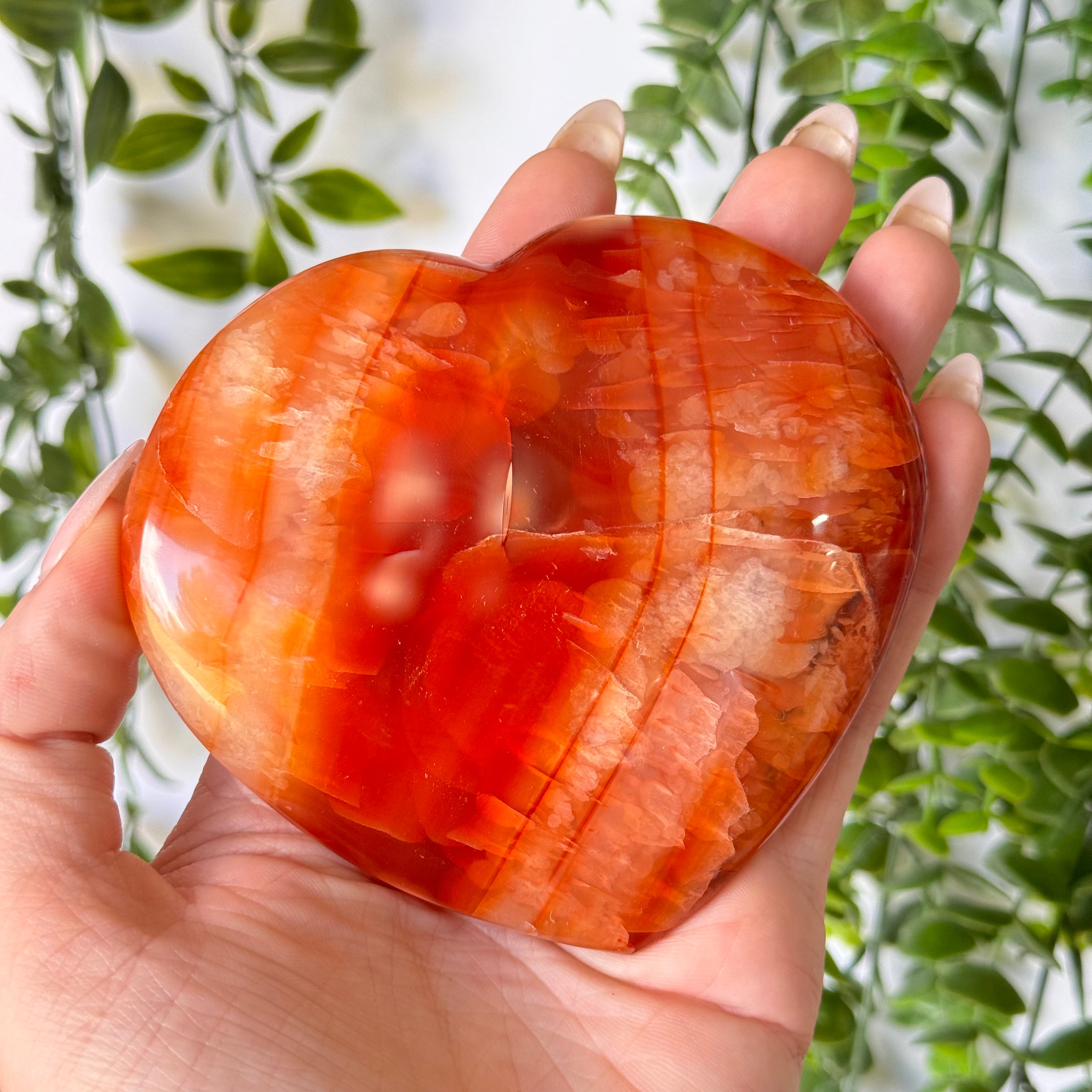 Carnelian Agate Heart