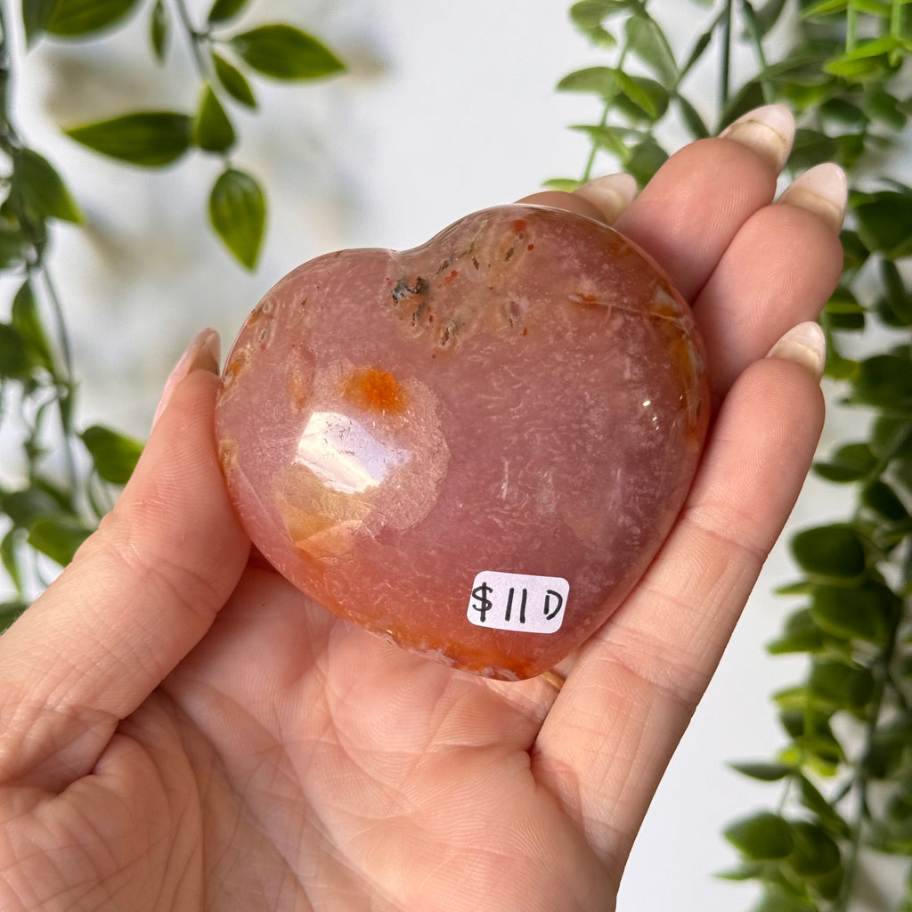 Carnelian Agate Heart