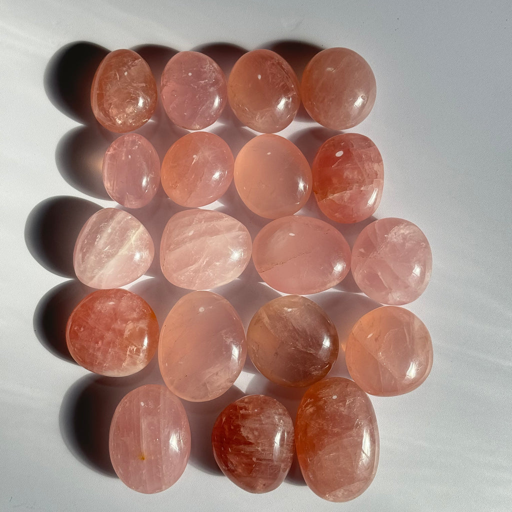 Rose Quartz Palm Stone