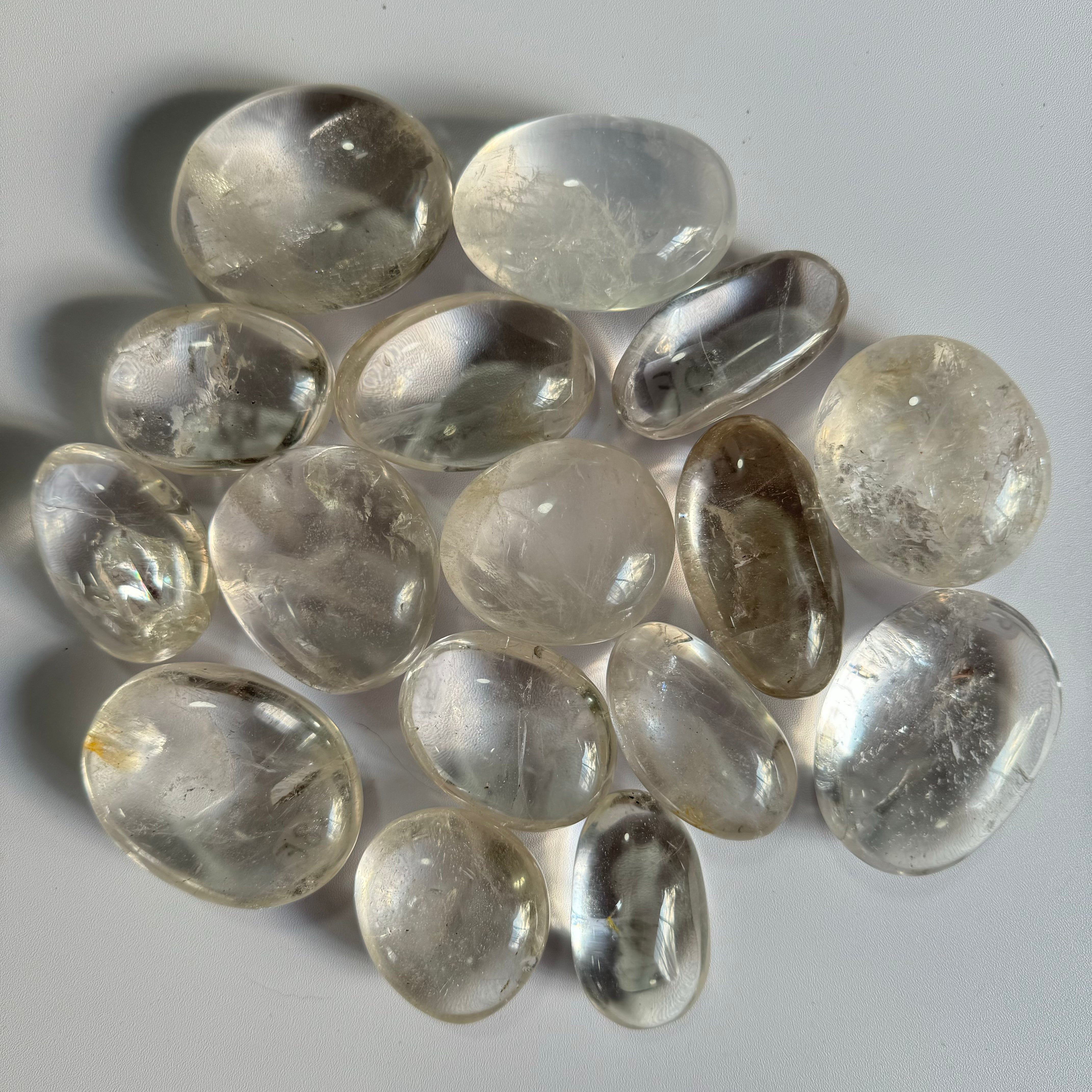 Clear Quartz Palm Stone