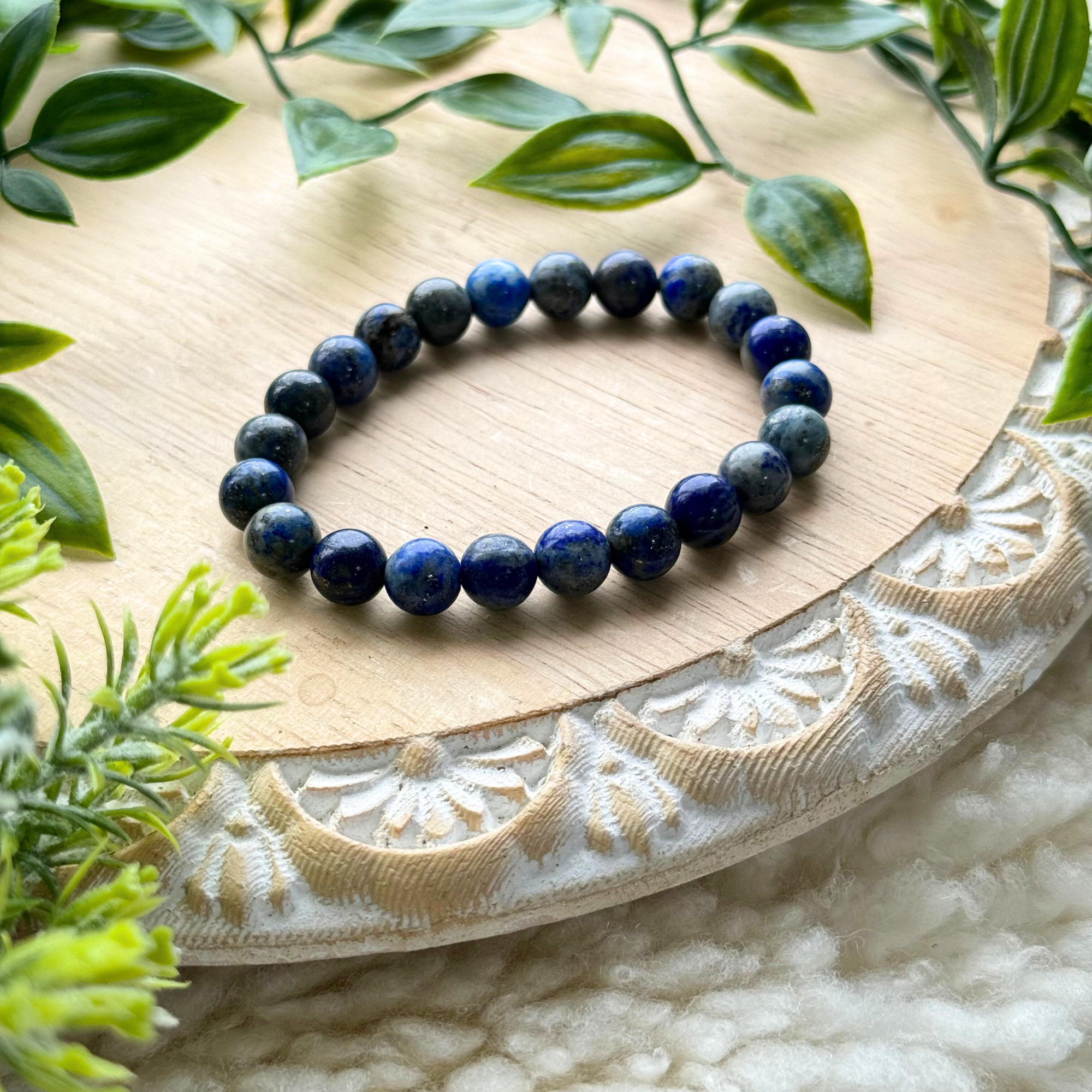 Lapis Lazuli Beaded Gemstone Bracelet