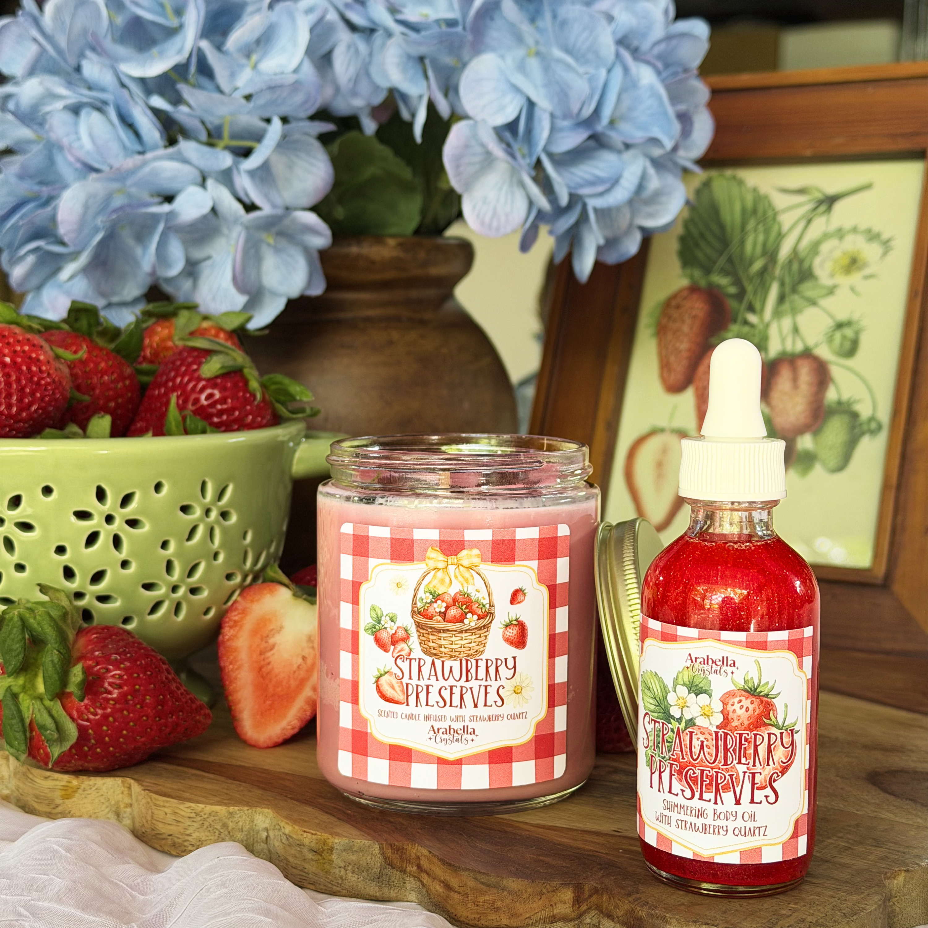 Strawberry Preserves Spring Homestead Soy Candle
