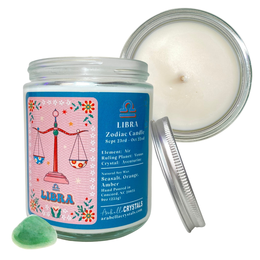 Libra Zodiac Candle