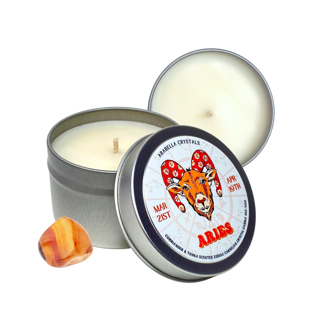 Aries Zodiac Candle