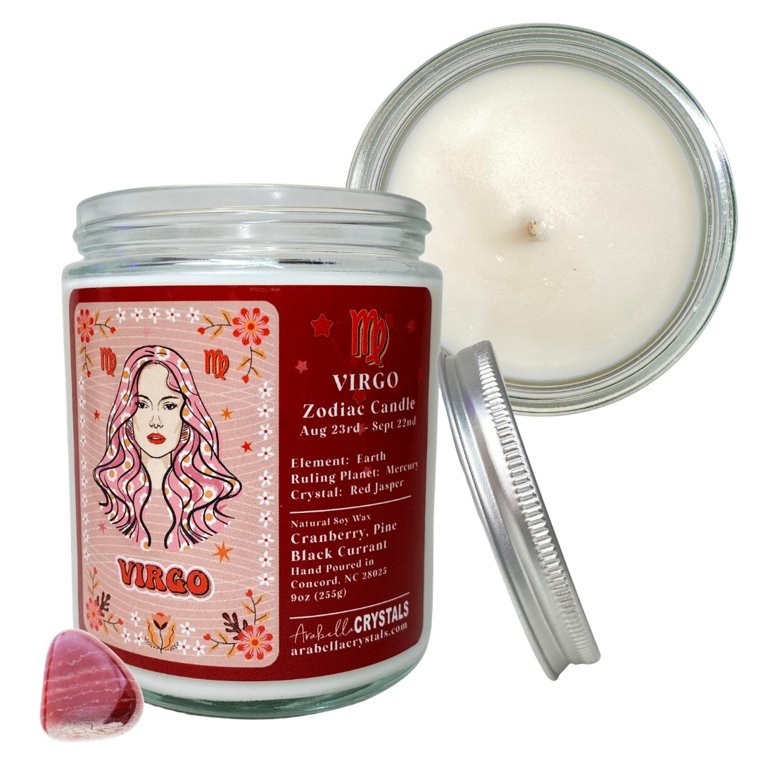 Virgo Zodiac Candle