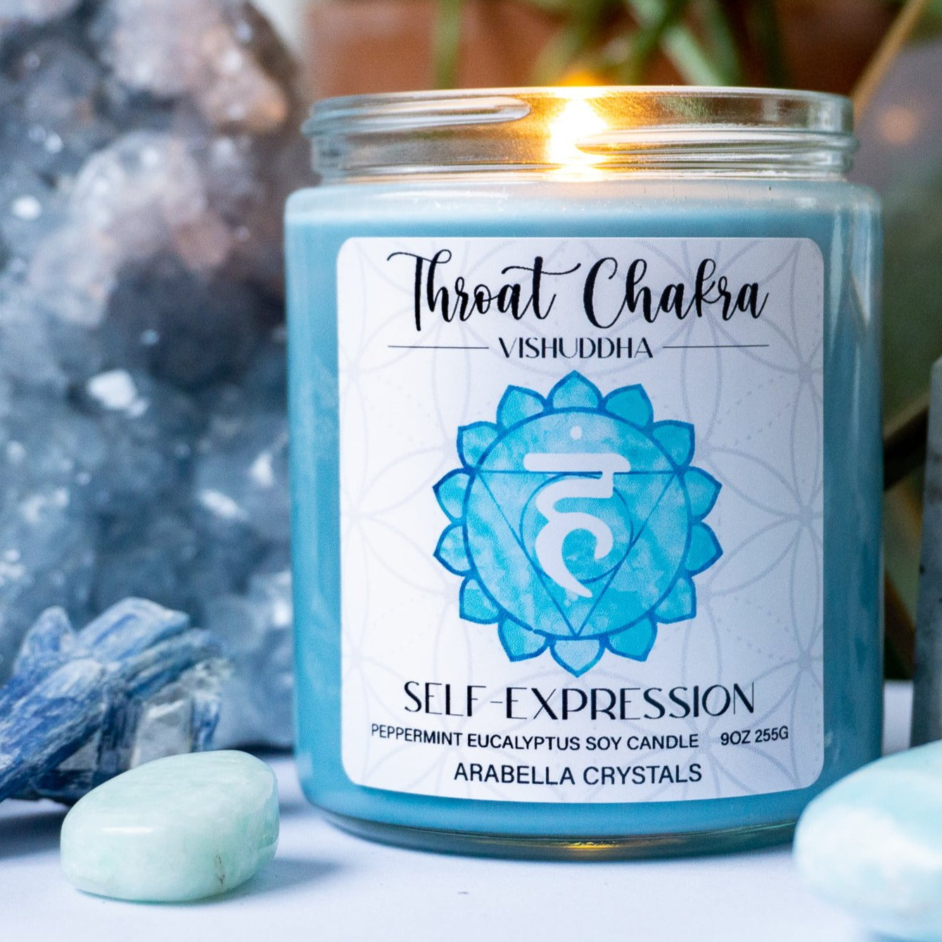 Throat Chakra Candle