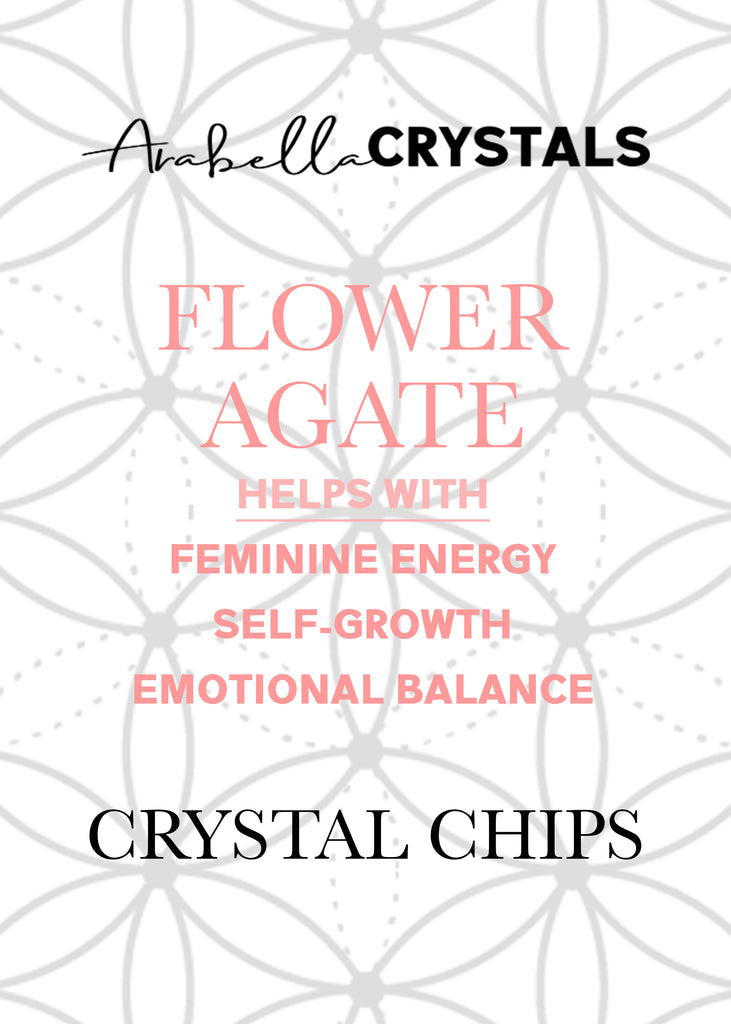 Flower Agate Chips