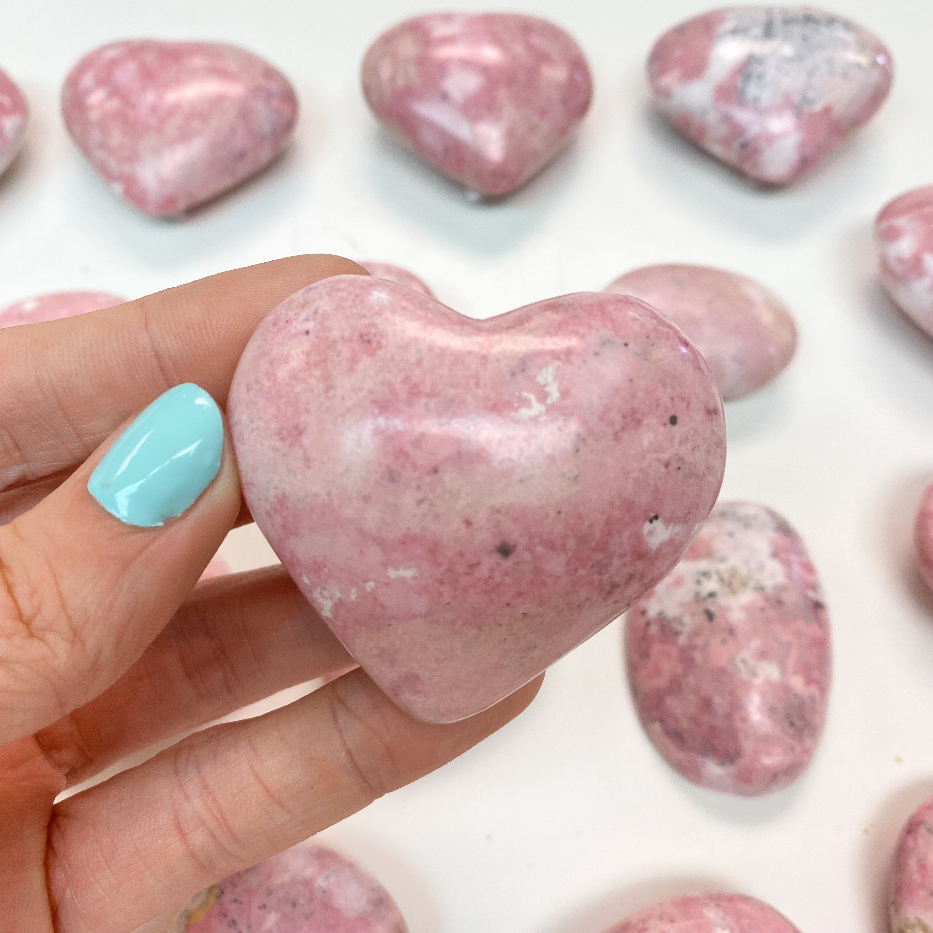 Pink Rhodonite Heart