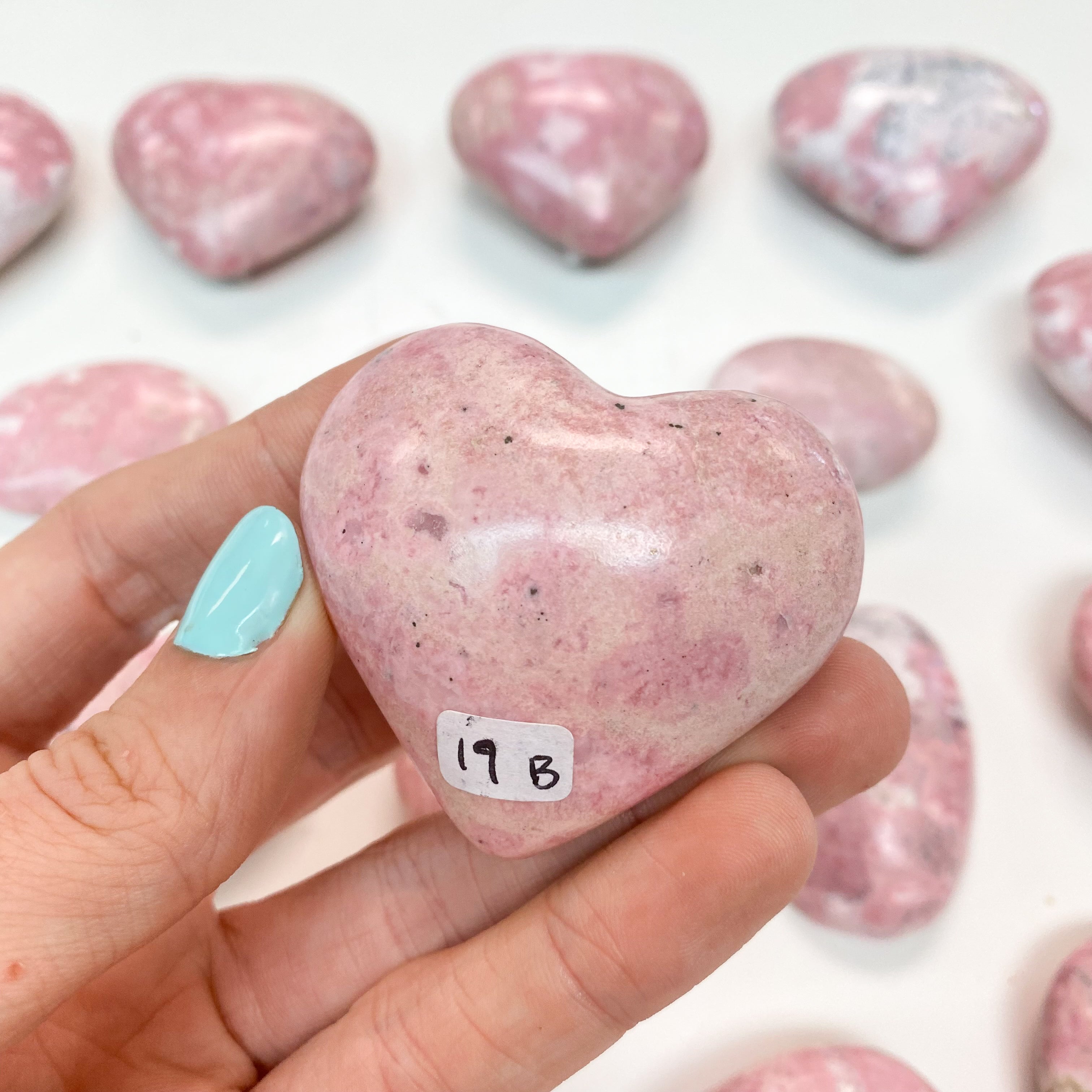 Pink Rhodonite Heart