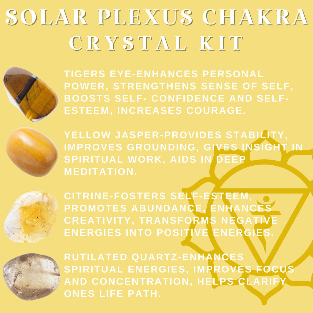 Solar Plexus Chakra Crystal Kit