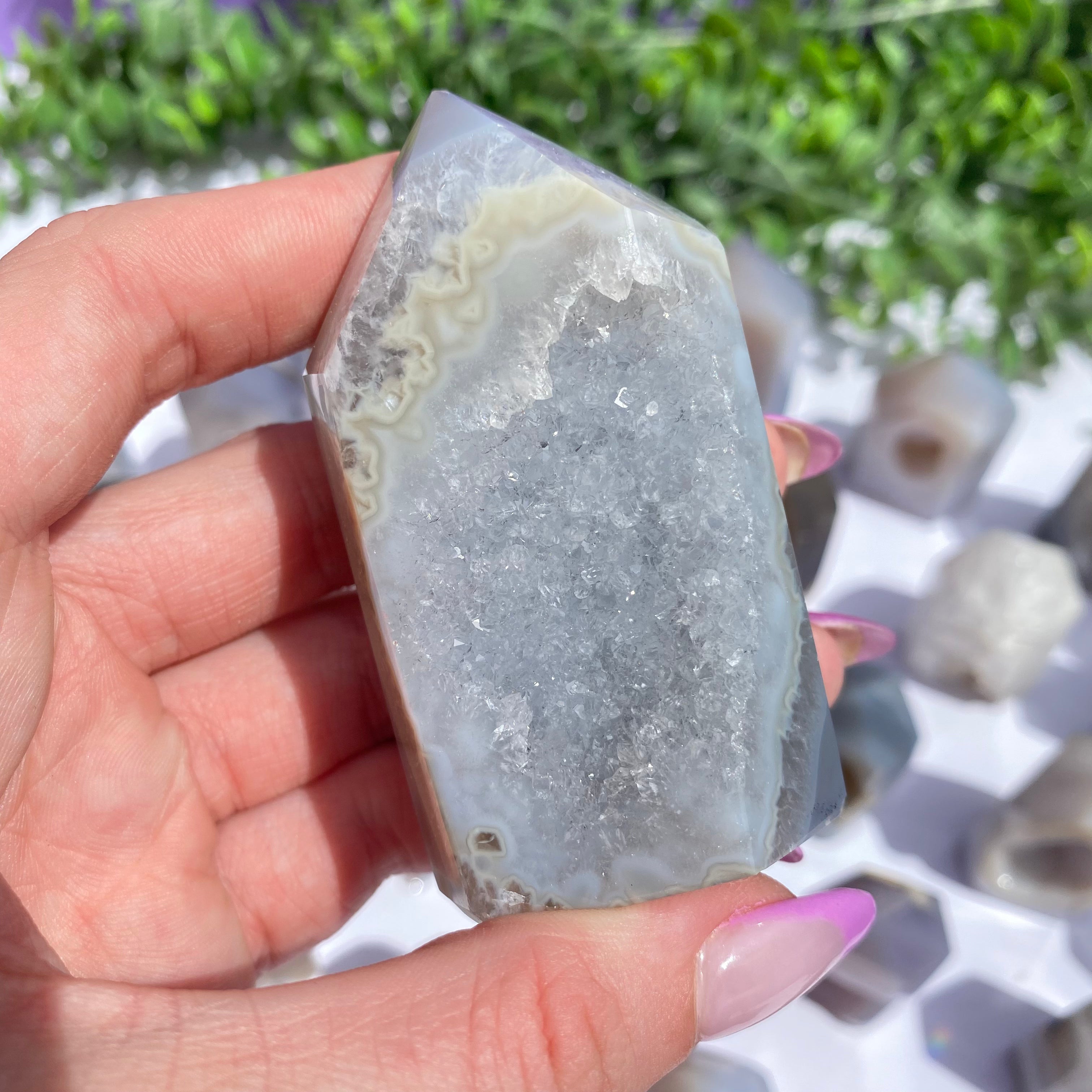 Druzy Agate Point