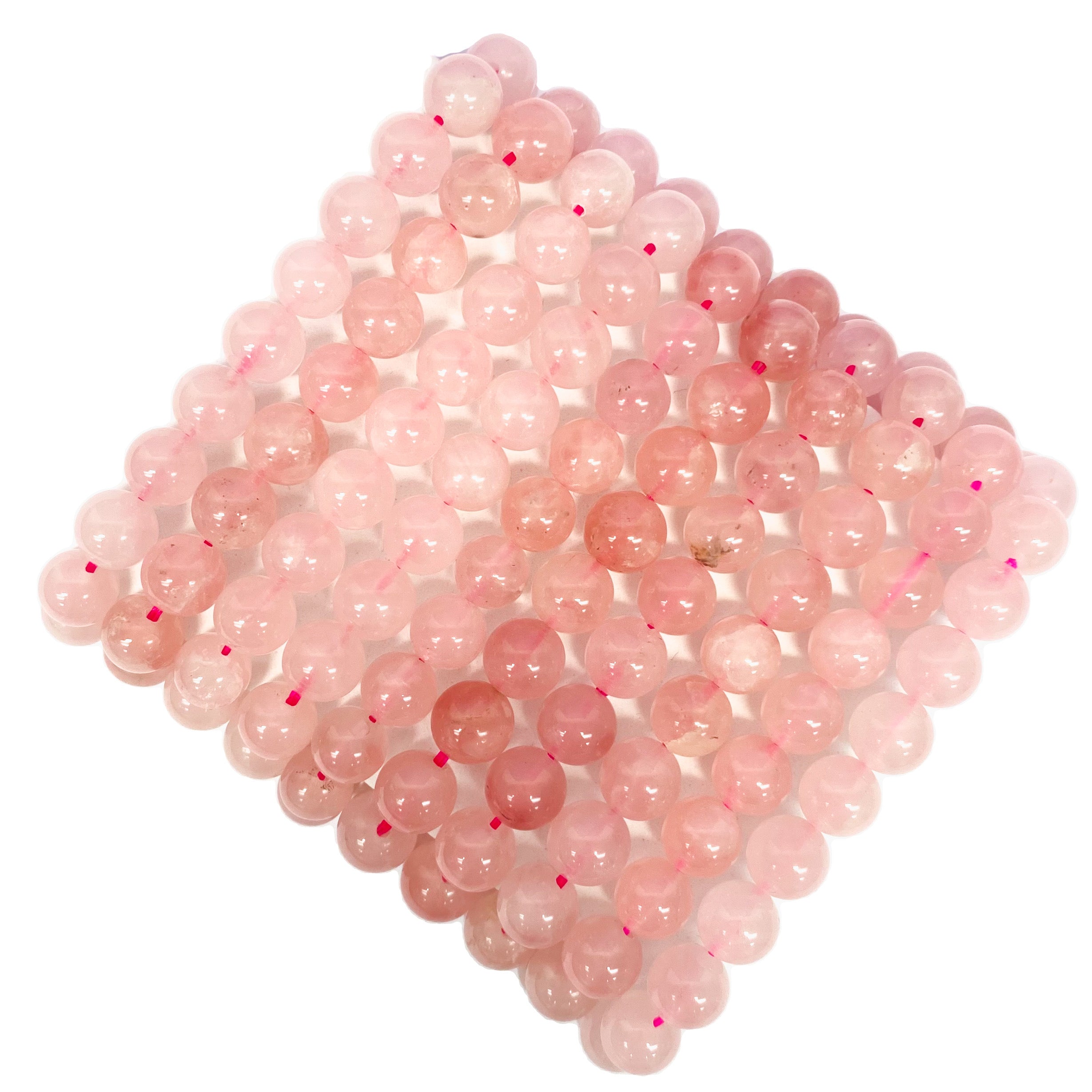 Rose Quartz Beaded Gemstone Bracelet